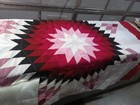 Native American Star Quilt  Blanket 78  X 59 5 
