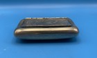 Vintage Antique Metal Hinged Snuff Box Llepns Intricate Stamped Design