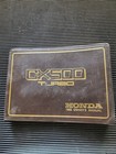 1972 Honda Cx500 Turbo Owners Manual Oem Original Japan 
