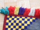 Vintage Navajo Indian Classic Sunday Saddle Blanket   Rug - Mint Condition  