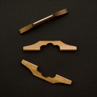 Wooden Bridge With Fret For Balalaika  Domra  Mandolin Height 20mm Brown Varnish