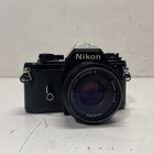 Vintage Nikon Em 35mm Slr Camera With 50mm F 1 8 Lens   Md-e Motor Drive