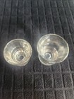 2 Vintage Clear Glass Shot Glasses 1 Is Libbey Glass   Other Is Unmarked 2     2