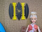 Mcm 1950 s Style Barbie Mod Clock 1 6 Scale Doll Furniture Mid-century Modern