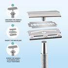 Double Edge Safety Razor For Unisex  3 1 Count  pack Of 1   Stainless Steel