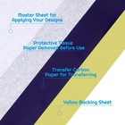 Tattoo Transfer Paper  Cridoz 35 Sheets Stencil 8 1 4  X 11 3 4   Blue 