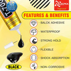 Upgrade T-7000 Black Adhesive Glue - 2pcs 15 Milliliters  15ml