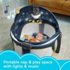Fisher Price Deluxe On The Go Projection Dome Portable Bassinet With Music Li   