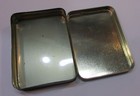 Bull Moose In Winter Vintage 1980s Enesco 1x4x5 Tin Trinket Box Brown Green Gold
