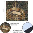 Tapestry Artwork Wall Hanging Medieval Vintage Hunting Unicorn Captivity 30x40 I