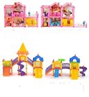 Kiddi Style  Kids Girls Tall Town Wooden Doll House   Furniture Fits Barbie
