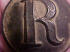 Civil War C s a  Confederate Rifleman Full Size Coat Button Dug