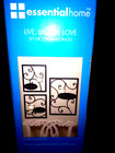 Nib - Live Love Laugh Metal Wall Hanging Sculpture Candle Sconce Home Decor Set