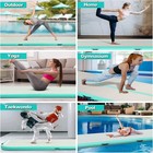 16ft Inflatable Air Gymnastics Mat Training Mats 4 3ft Widening 4 Inches Thick