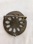 Vintage Round Brass Openwork Belt Buckle