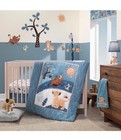 Disney Baby Lion King Adventure Blue 3-piece Mini Crib Bedding Set Lambs   Ivy