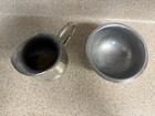 Vintage Wilton Armetale Rwp Pewter Alloy Metal Cream   Sugar Set