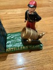 Vintage Cast Iron Mechanical Artillery Bank Coin Piggy Bank