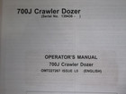 John Deere 700j Crawler Tractor Dozer Operation   Maintenance Manual Book