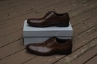 Unlisted By Kenneth Cole St-eel Home Oxford Cognac Dress Shoes Men s Size 11
