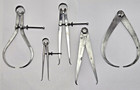 Starrett Calipers   Dividers Vintage     Lot Of 5     Athol Mass Usa
