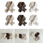 Cute Baby Neck Scarf Gift 2t  Children S Long Muffler With Adorable Bear Design