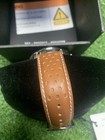 Citizen Ca4500-08x Eco-drive Chronograph Cream Dial Brown Leather Men   s Watch