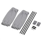  Car Window Shade  2pcs Auto Side Window Sunshades Curtains Adjustable Sun Grey