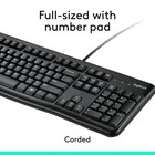 Logitech - Mk120 Full-size Wired Membrane Keyboard And Mouse Bundle For Pc Wi   