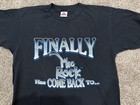 Finally The Rock Has Come Back To Kansas City Wwf Wwe Authentic T-shirt L Large