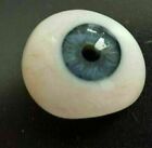 Vintage Human Prosthetic Eye   Antique Glass Artificial Blue Eye
