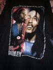 Vintage Allsport Bob Marley Black Graphic Print Short Sleeve T-shirt Mens Xl