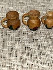 Vintage Miniature Doll House Artisan Wooden Turned Basket   Pitcher Lot Germany
