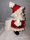 Vintage Christmas 1950s Relpo Ceramic Nodder Santa Claus Planter