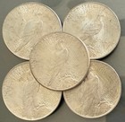 1922 To 1935 Peaceful Dollar Culls Random Mix Of Dates Lot Of 5