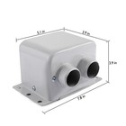 600w Portable Electric Car Heater 12v Dc Heating Fan Defogger Defroster Demister