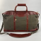 Nbc Universal Jurassic World Movie Cast   Crew Promo Canvas Leather Duffel Bag