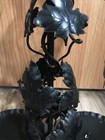 Antique Hand Blown Double Wine Aerator - Dispenser With Iron Stand