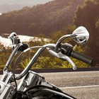 Chrome Black Rear View Mirrors Fit For Harley Road Street Glide Softail Heritage
