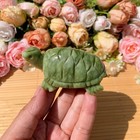 Nephrite Jade Turtle Crystal Mineral Specimens  Hand Carved Home Decor Gifts