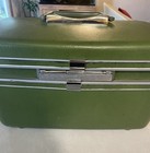 Vintage Samsonite Silhouette Green Train Case Good Condition With 2 Keys 