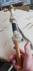   awesome  Vintage Native American Brass Pipe Tomahawk Native Made  Very Nice   