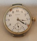  works  Vintage Tavannes Nickel Silver Swiss 7 Jewels Wind Up Pocket Watch 32mm