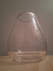 Vintage 5 3 8  Clear Extended Base Unmarked Globe For Tall Railroad Lantern