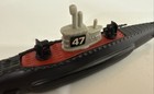 Vintage Tootsietoy Diecast Toy Submarine Navy 5  Wheels Usa