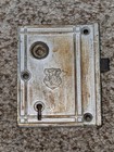 Antique Vintage Jacobus   Nimick Rim Lock For Mortisse W  Porcelain Doorknobs 