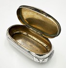 Antique Continental Table Snuff Box Silver 19th Century Hallmarked