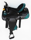 Western Cordura Trail Barrel Pleasure Horse Saddle Black 4994