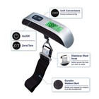 Digital Luggage Scale Portable Travel Hanging Weight Weigher 110lb Accurate Use