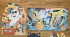 Vintage Eureka Halloween Witch Boo Cat Moon Die Cut Out Cutouts Wall Decor Lot 6